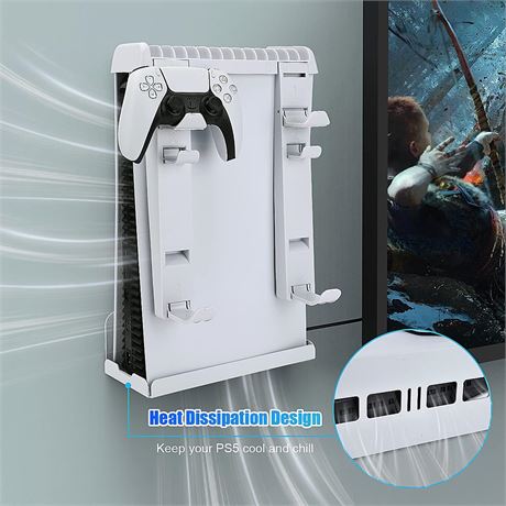 NEW,PS5 Gaming Console Controllers PS5 Wall Mount Kit