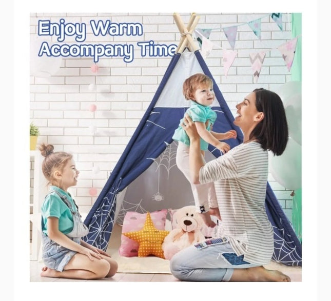 JOMFIN Kids Teepee Tent, Spiderman Web Tent for Kids