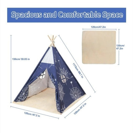 JOMFIN Kids Teepee Tent, Spiderman Web Tent for Kids