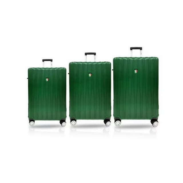 TUCCI BARATRO 3-PIECE HARDSIDE LUGGAGE SET- AMY GREEN (20"/24"/28")