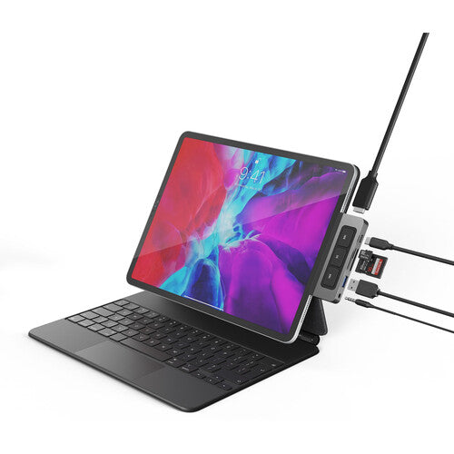 HYPER HyperDrive 6-in-1 USB Type-C Media Hub for iPad Pro, Air & Mini - (HD499)