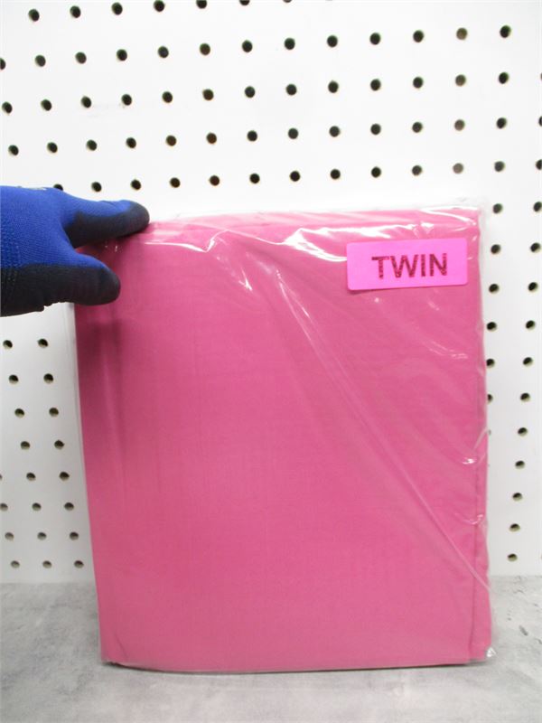 Amazon Basics Soft Microfiber Sheet Set with Elastic Pockets - Twin, Hot Pink CPF8