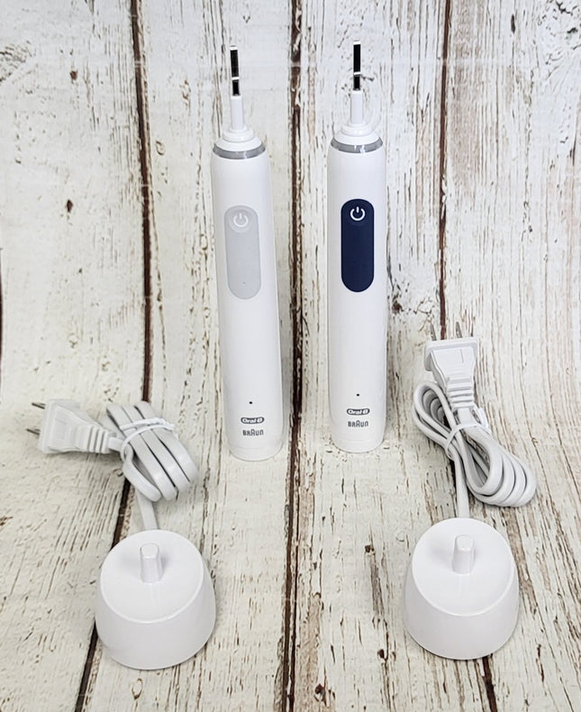SET OF 2 Oral-B Smart Clean 360 Rechargeable Toothbrush, NAVY & GREY