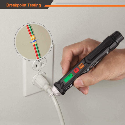 TACKLIFE Non-Contact AC Voltage Tester with Adjustable Sensitivity, LCD Display -VT02