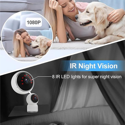 Molintell Security Camera Indoor Wireless WiFi 2K, Baby Monitor