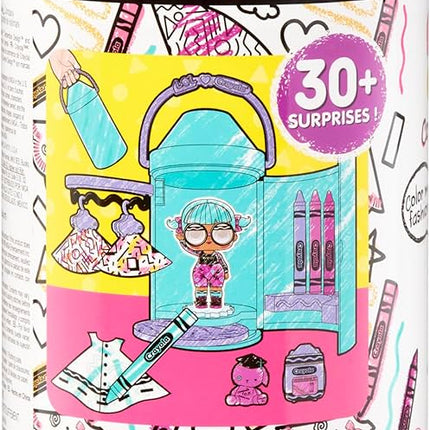 L.O.L. Surprise! Loves CRAYOLA Color Me Studio with Collectible Doll, Over 30 Surprises, Paper Dresses, Crayon Dolls, Art Studio Packaging, Crayon Capsule Packaging, Limited Edition Doll 3+