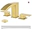 QISHENG Brushed Nickel 8" Waterfall Bathroom Faucet