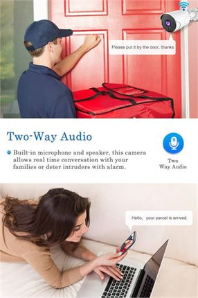 CHORTAU SE3000 Wifi Waterproof IP Wireless with FHD 1080P Bullet Camera SE3000