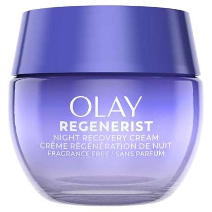 Olay Face Moisturizer, Anti-Aging Night Cream for Women Fragrance-Free 50 mL