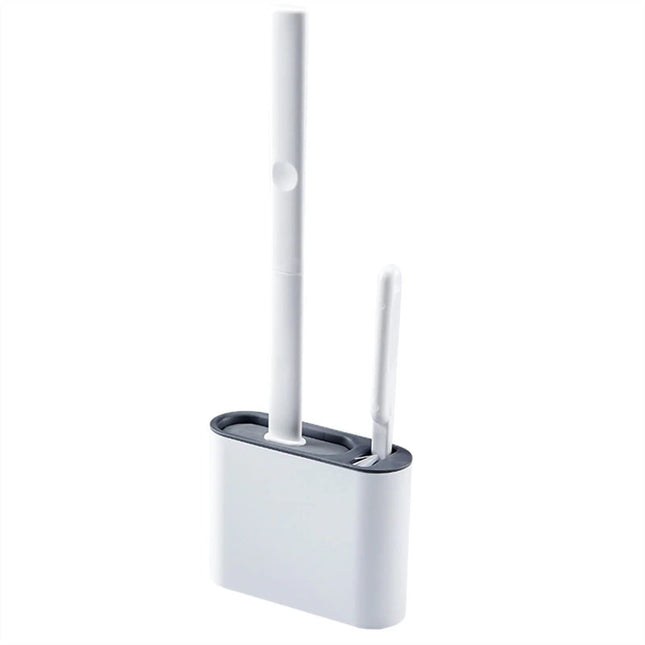 Toilet Brush Wall Hanging Toilet Brush with Holder Set Silicone Bristles for Floor Bathroom Cleaning Soft Toilet Brush WC Accessories Toilet Bowl Cleaners Brush