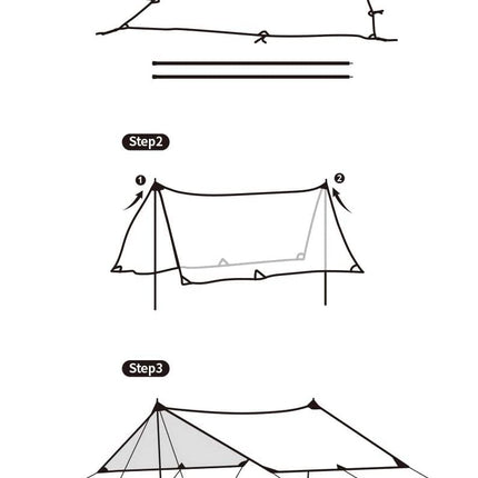 Naturehike Canopy Lightweight 4-6 Person Shelters for Camping Hiking