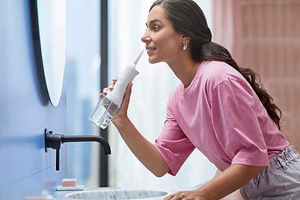 Philips Sonicare Power Flosser 3000 Cordless, Oral Irrigator Quad Stream technology and whisper quiet, White, HX3826/21