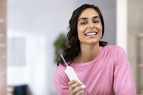 Philips Sonicare Power Flosser 3000 Cordless, Oral Irrigator Quad Stream technology and whisper quiet, White, HX3826/21