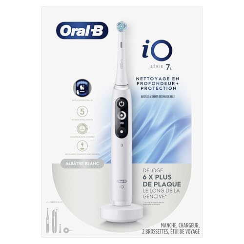 Oral-B iO7 Electric Toothbrush, for Clinically Proven Complete Protection, White, iO Series 7 Limited