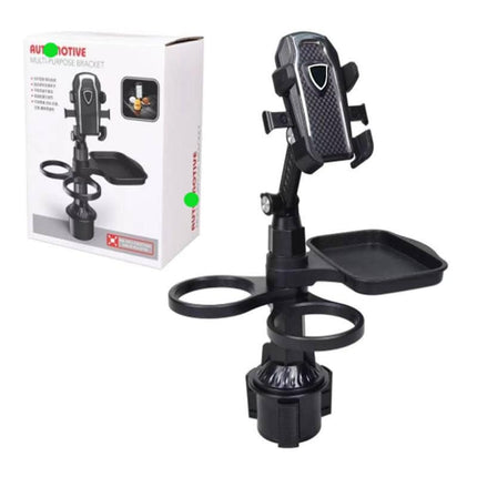 Holder and Cup Holder and Mobile Phone Stand 3 in 1 Adjustable Stand Car Drink Holder Multifunctional Universal (code:9290) - By Rana Store