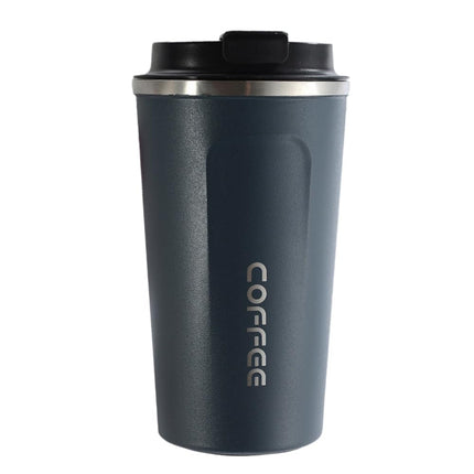 Stainless Steel Insulated Coffee Tumbler - 500ml, Leakproof, Wide Mouth, Anti-Slip, BPA-Free - Perfect for Office, Travel, and Outdoors (White)