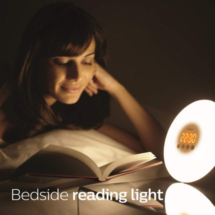 NEW, Philips HF3500/60 SmartSleep Wake-Up Light Therapy Alarm Clock with Sunrise Simulation