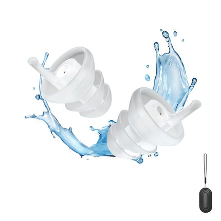 EARHOPE Waterproof Swimming Ear Plugs, Reusable Water Protection Earplugs, 3-Flange Design