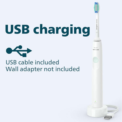 Philips Sonicare 2100 Power Toothbrush, Rechargeable Electric Toothbrush, White Mint HX3661/04