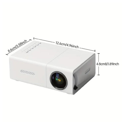 Mini Projector,Small Projector for Home,Household Portable LED Projector 1080p HD Outdoor Movie Projector with Remote Control for Home Bedroom Theater