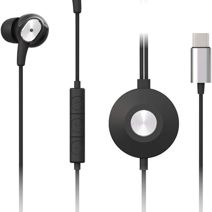 Black Helix Active Noise Cancelling USB-C Earbuds