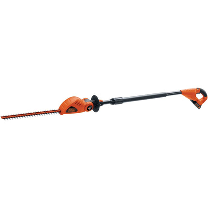 BLACK+DECKER 20V MAX* Cordless Pole Hedge Trimmer 18in, Dual Action Blades, Cut up to 11 ft High LPHT120