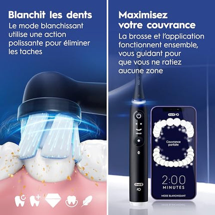 Oral-B iO6 Electric Toothbrush, for a Deep Clean and Whiter Teeth, Opal Grey, iO Series 6