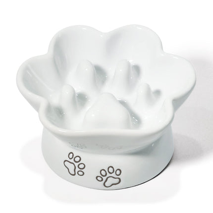 Kaiikai’s 5" Slow Feeder Dog Bowls and Cat Food Bowl Ceramic Dog Water Bowl Elevated