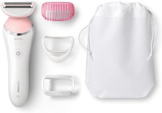 (New Open)Philips SatinShave Advanced Cordless Women's Electric Shaver, BRL140/51