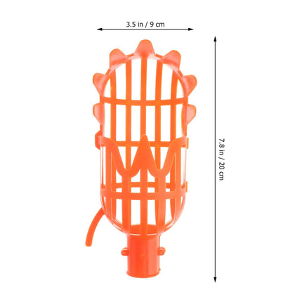 Luxshiny 2 Pack Fruit Picker Baskets with Stem Cutter for Garden and Orchard Use Portable Mango Pear Picking Tool Without Pole 7.87X3.54X3.54 Inches