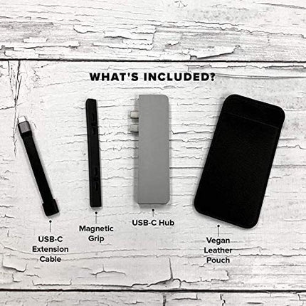 HyperDrive Duo 7-in-2 Hub - USB-C for MacBook Pro/Air - (HD28C-Gray)