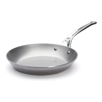 de Buyer MINERAL B Pro Carbon Steel 9.5” Diameter, 6.9” Cooking Surface Fry Pan, Made in France