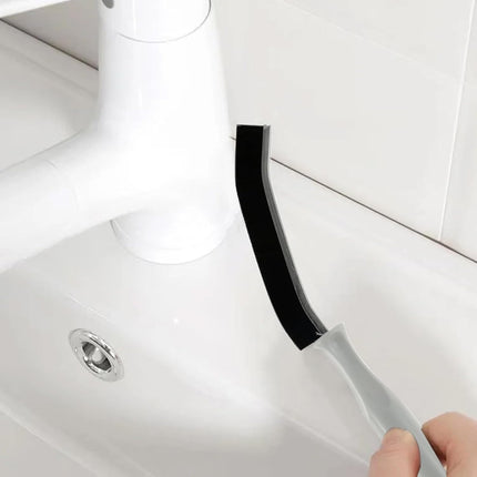 Multifunctional Ergonomic Angled Deep Cleaning Grout Crevice Brush, 1PC