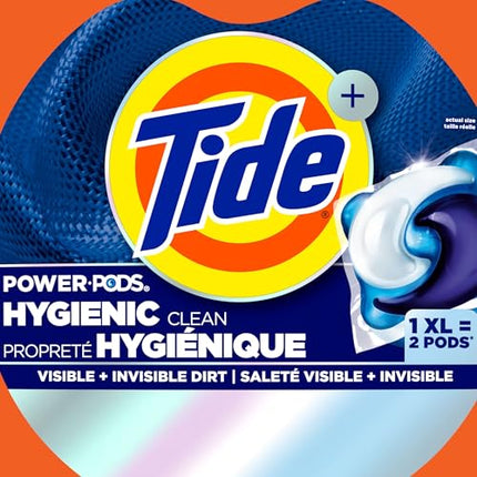 Tide Hygienic Clean Power PODS Laundry Detergent Pacs Original Scent Removes Visible and Invisible Dirt, 45 Count
