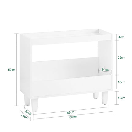 SoBuy Bedside Table Nightstand Side Table End Table Sofa Table Lamp Table for Living Room,Bedroom,White