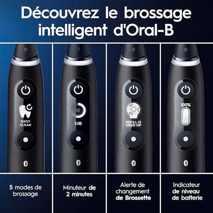 Oral-B iO4 Electric Toothbrush, for a Gentle Clean and Healthier Gums, White, iO Series 4 with 1 Toothbrush, 1 Brush Head, and 1 Travel Case