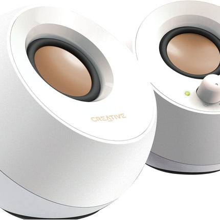 Creative Pebble 2.0 USB-Powered Desktop Speakers with Far-Field Drivers and Passive Radiators for PCs and Laptops