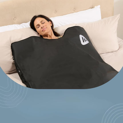 Lifepro RejuvaWrap Infrared Sauna Blanket –Heated Blanket for Relaxation, Portable Sauna Suit Wrap – Spa-Like Experience at Home with 9 Heat Levels (95°F to 176°F) Thermal Sauna Wraps & Hand Towel