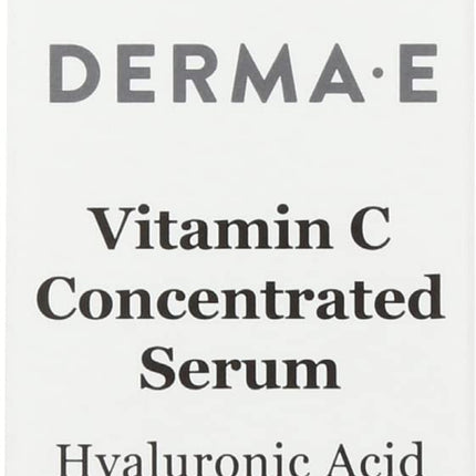 DERMA-E Vitamin C Concentrated Serum With Hyaluronic Acid, Cruelty Free, 60ml (Pack of 1)