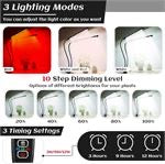 VIHOSE 10 PACK ClipOn 6000K White LED Full Spectrum Plant Grow Light 2 HEAD