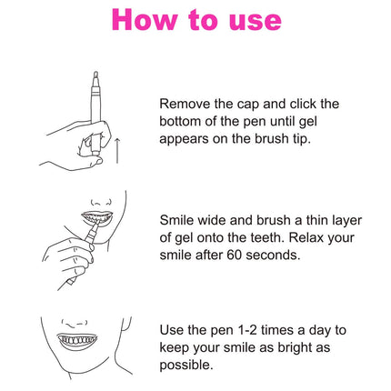 Smiletruly 2 PACK Teeth Whitening Pen No Sensitive Gel for a Beautiful White Smile
