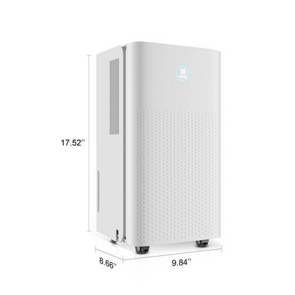1750 Sq. Ft Ukoke Portable Dehumidifier for Medium Spaces | Efficient 32 Pints/Day Dehumidification, 3 Smart modes, Auto Drainage | Whisper-Quiet, Ideal for Basements, Bedrooms, RV