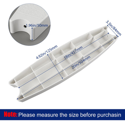 3 Pcs Pool Ladder Steps, Heavy Duty Plastic Swimming Pool Ladder Pool Ladder Steps Replacement with 6pcs Screws for Most In-Ground & Above-Ground Ladders (White)