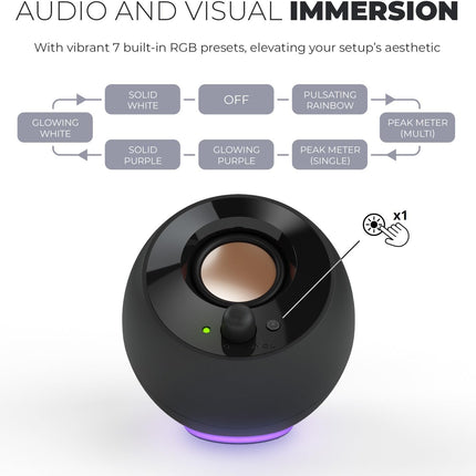 Creative Pebble SE Minimalist 2.0 USB-C Powered PC Speakers