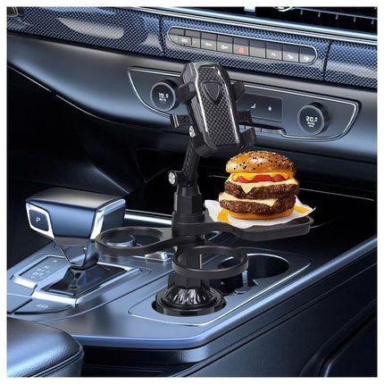 Holder and Cup Holder and Mobile Phone Stand 3 in 1 Adjustable Stand Car Drink Holder Multifunctional Universal (code:9290) - By Rana Store