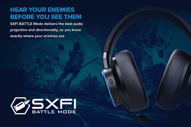 Creative SXFI AIR Gamer USB-C Gaming Headset with Bluetooth 4.2