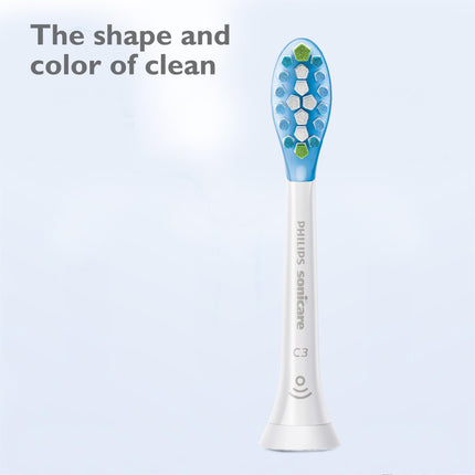Philips Sonicare C3 2-in-1 Plaque Removal+Whitening Brush Heads, Genuine Replacement Toothbrush Heads, White, 2 Pack, HX9042/65