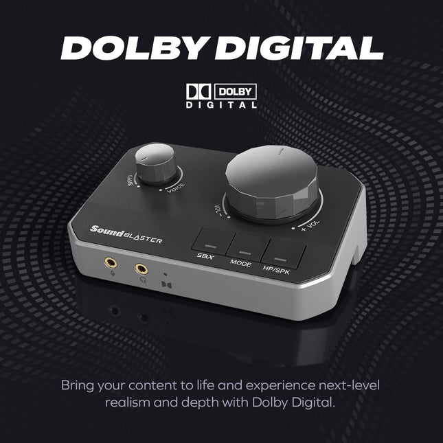 Creative Sound Blaster G8 – Hi-Res Gaming USB DAC with Dual USB Audio Mixing and Fully Customizable Acoustic Engine and 10-Band Equalizer