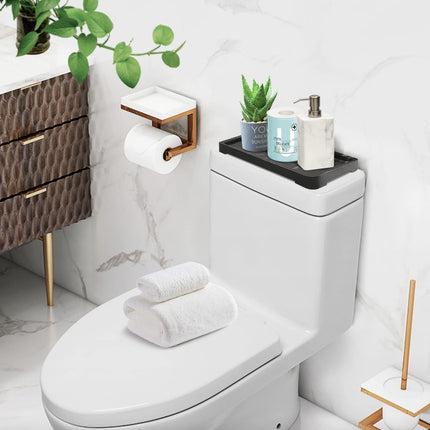 Suanti Bathroom Sink Vanity Tray (Black, Small)