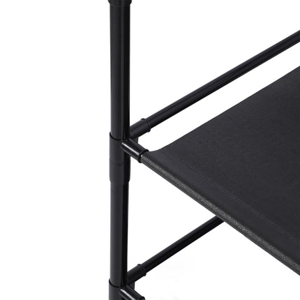 ZYYIN Entryway 5-Tier Coat Shoe Storage Rack, 175Cm Floor Organizer, Black
